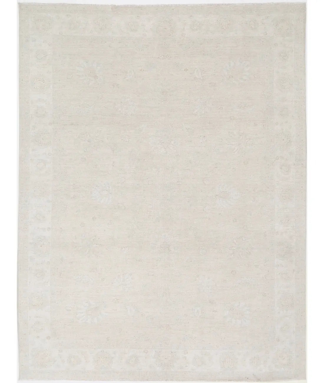 Hand Knotted Oushak Wool Rug - 8'10'' x 11'8'' Arteverk Arteverk Rugs