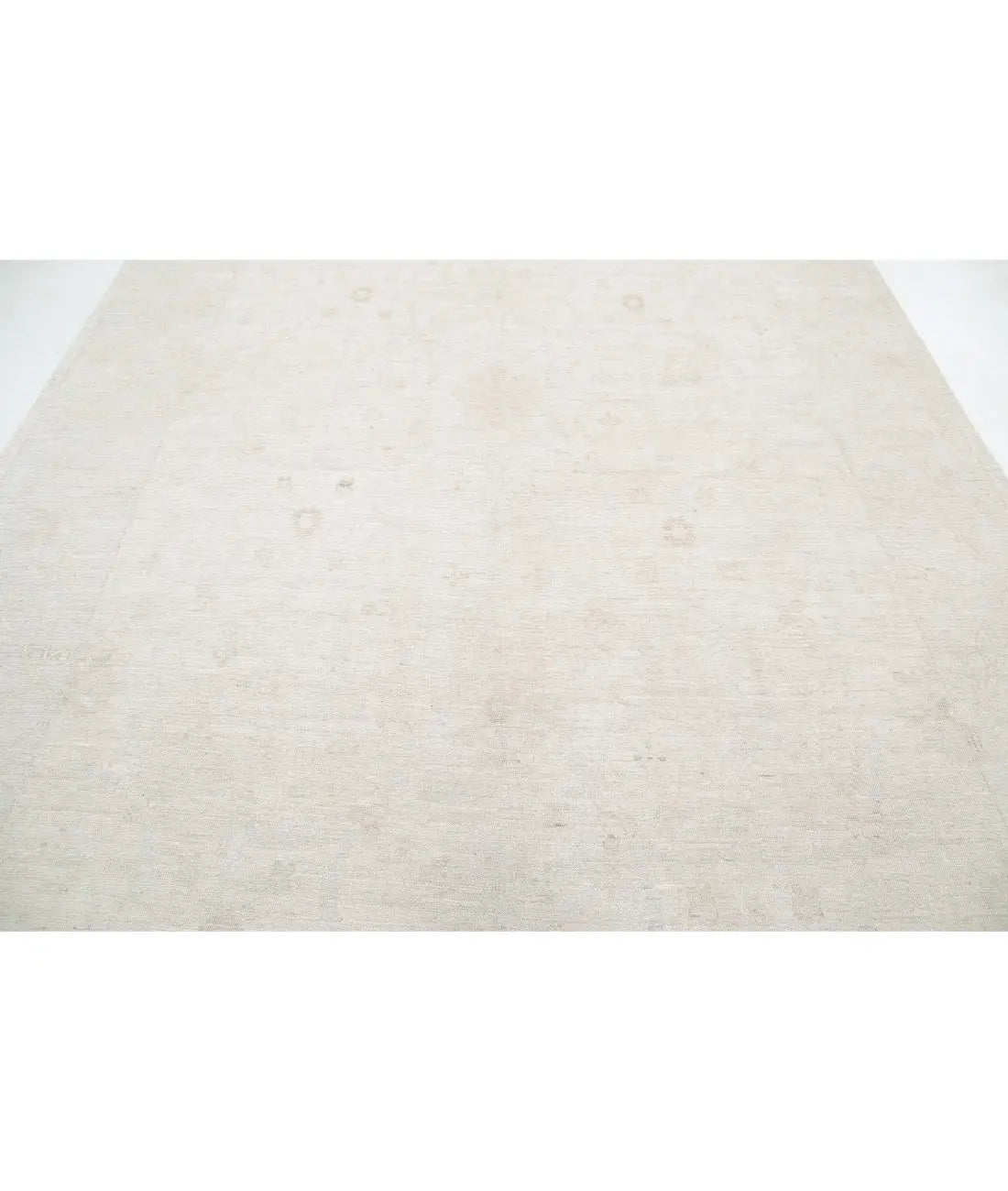 Hand Knotted Oushak Wool Rug - 8'5'' x 11'11''