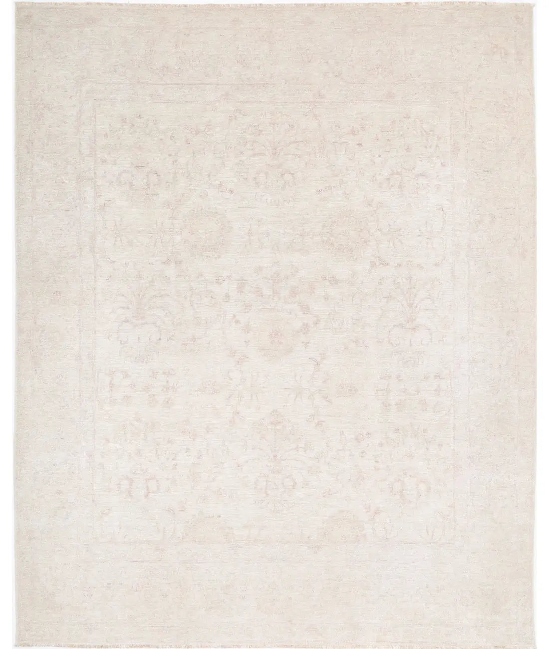 Hand Knotted Oushak Wool Rug - 9'0'' x 12'7'' Arteverk Arteverk Rugs