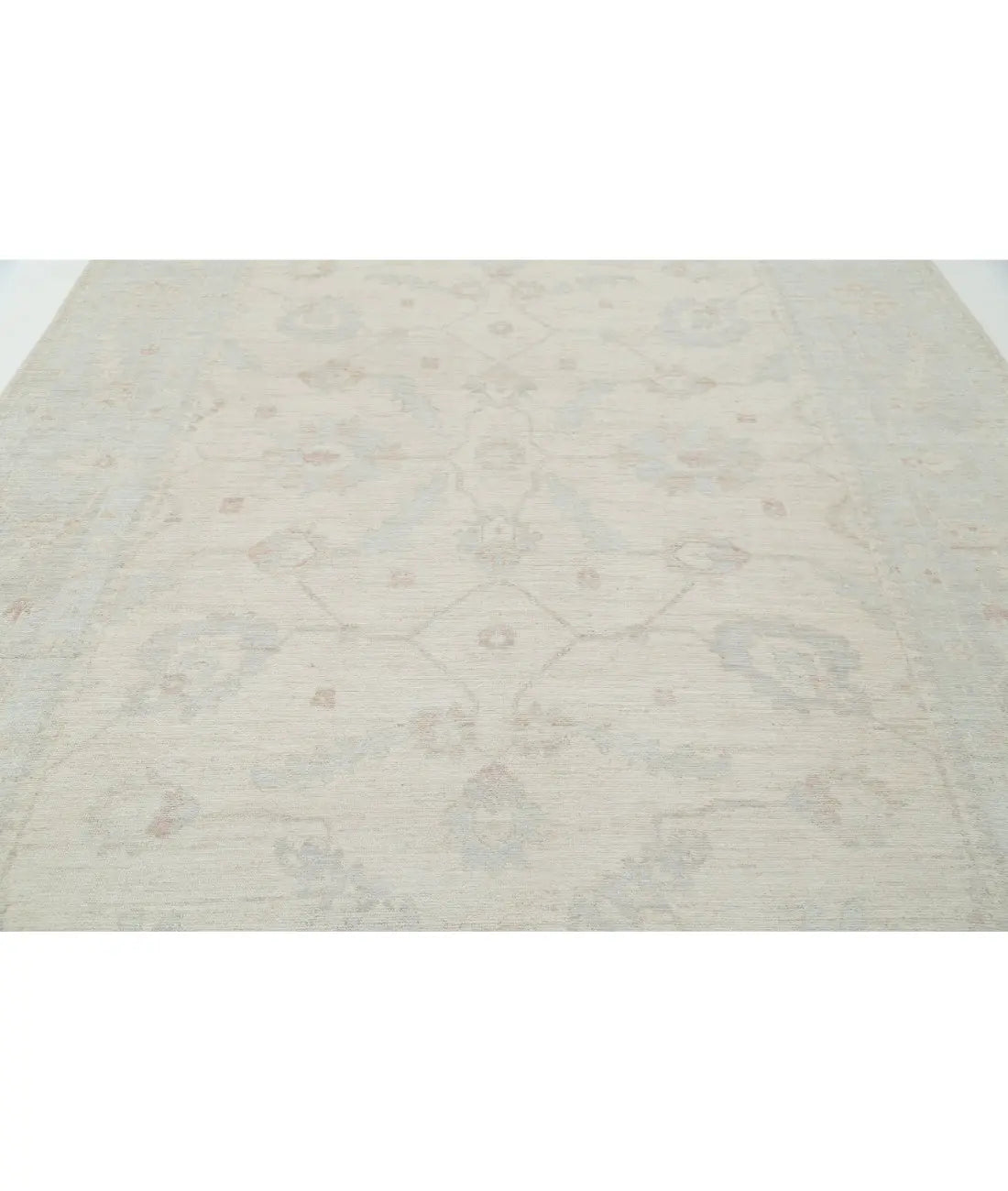 Hand Knotted Oushak Wool Rug - 9'1'' x 11'11'' Arteverk Arteverk Rugs