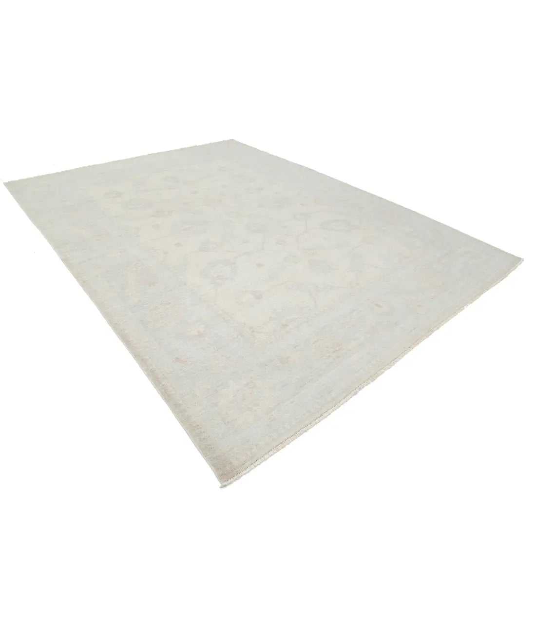 Hand Knotted Oushak Wool Rug - 9'1'' x 11'11'' Arteverk Arteverk Rugs