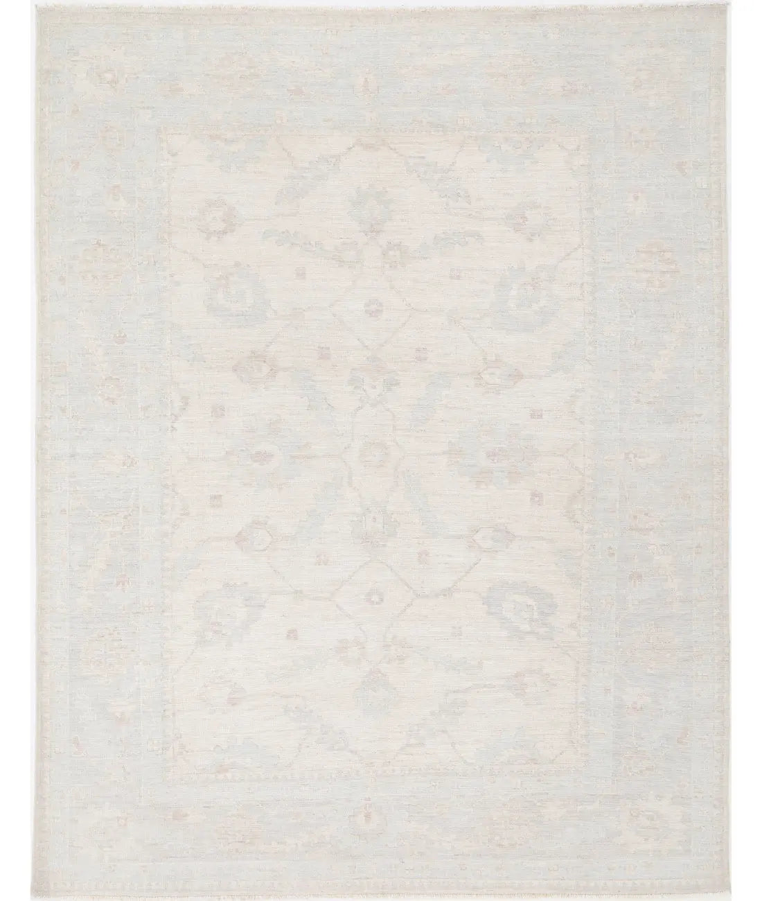 Hand Knotted Oushak Wool Rug - 9&#39;1&#39;&#39; x 11&#39;11&#39;&#39; Arteverk Arteverk Rugs