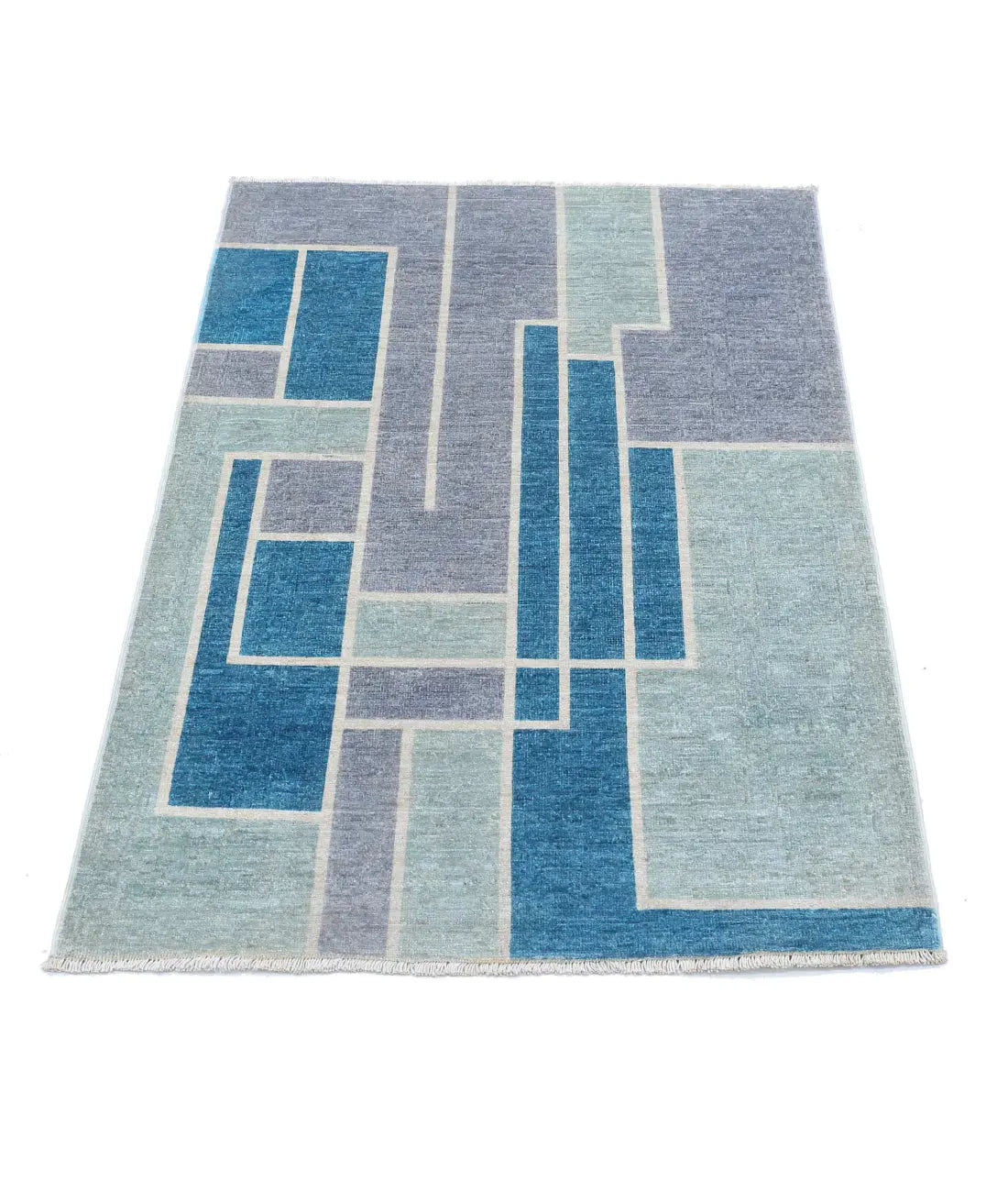 Hand Knotted Overdye Wool Rug - 2'9'' x 3'10'' - Arteverk Rugs Area rug