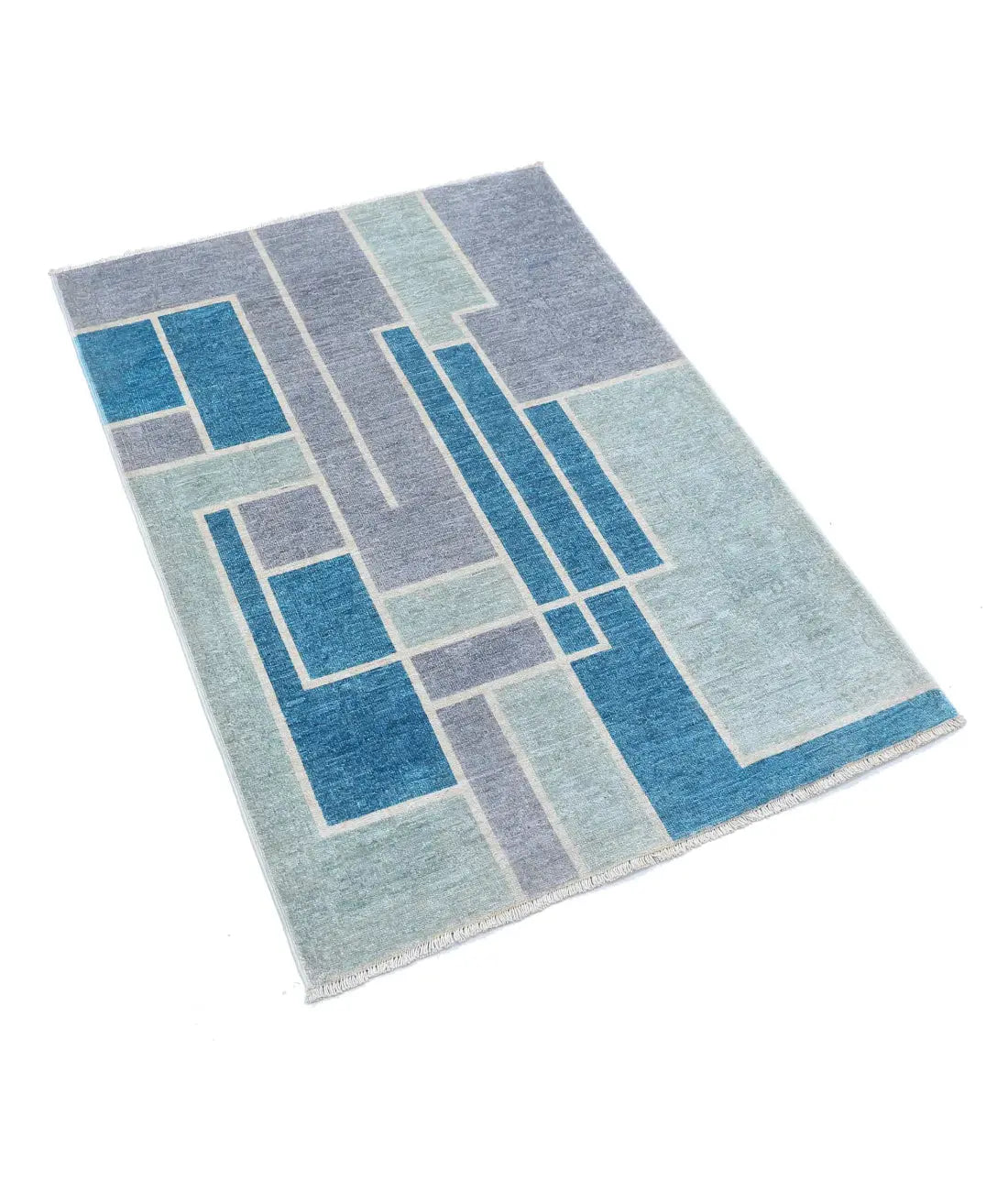 Hand Knotted Overdye Wool Rug - 2'9'' x 3'10'' - Arteverk Rugs Area rug