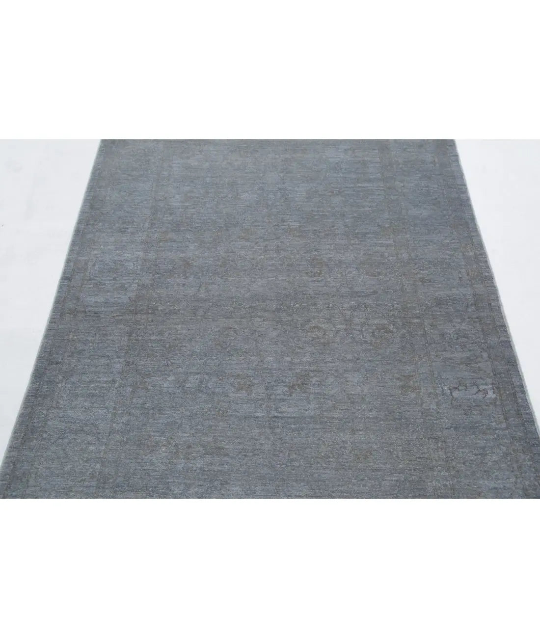 Hand Knotted Overdye Wool Rug - 3'10'' x 5'11''