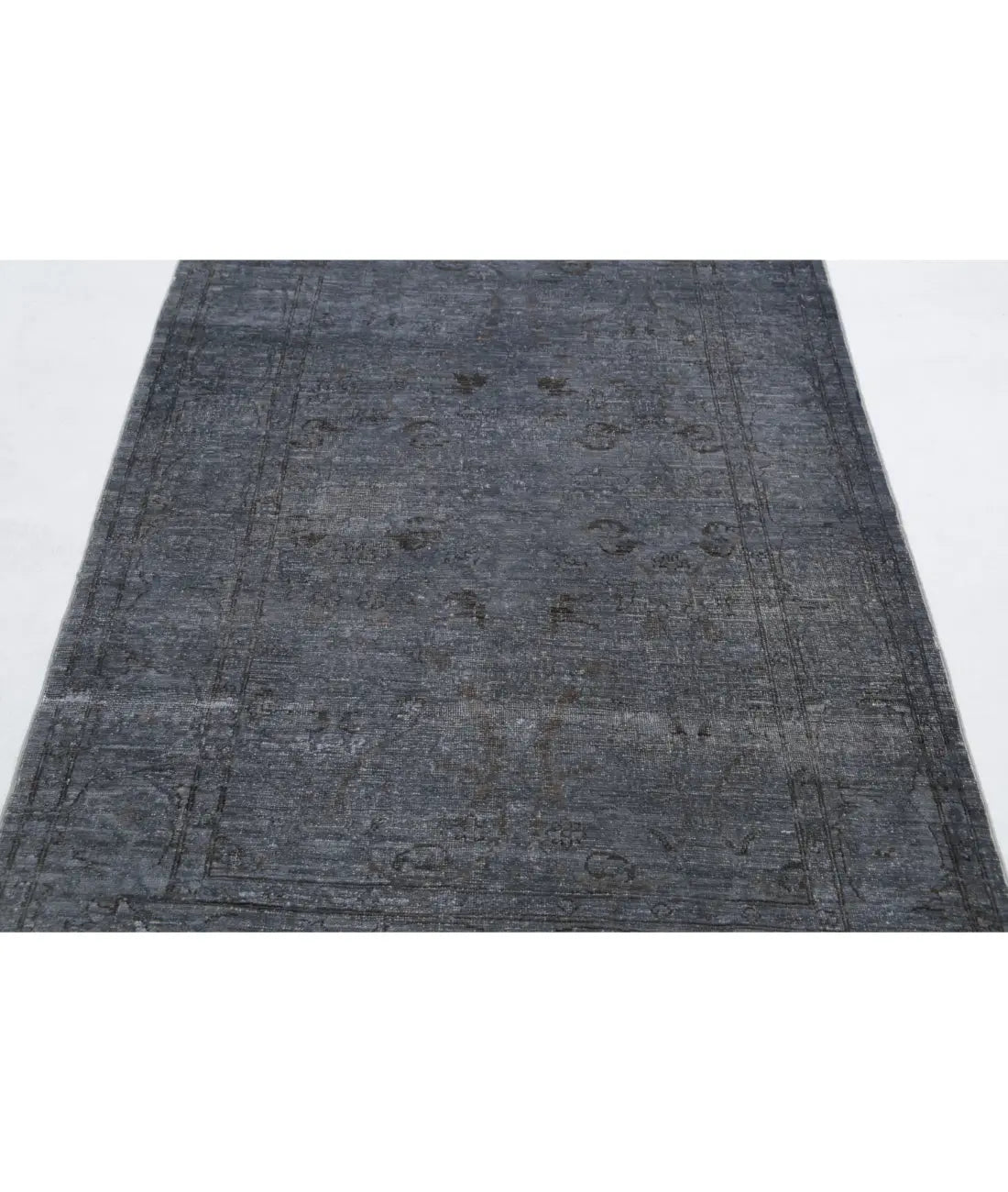 Hand Knotted Overdye Wool Rug - 3'11'' x 5'8''