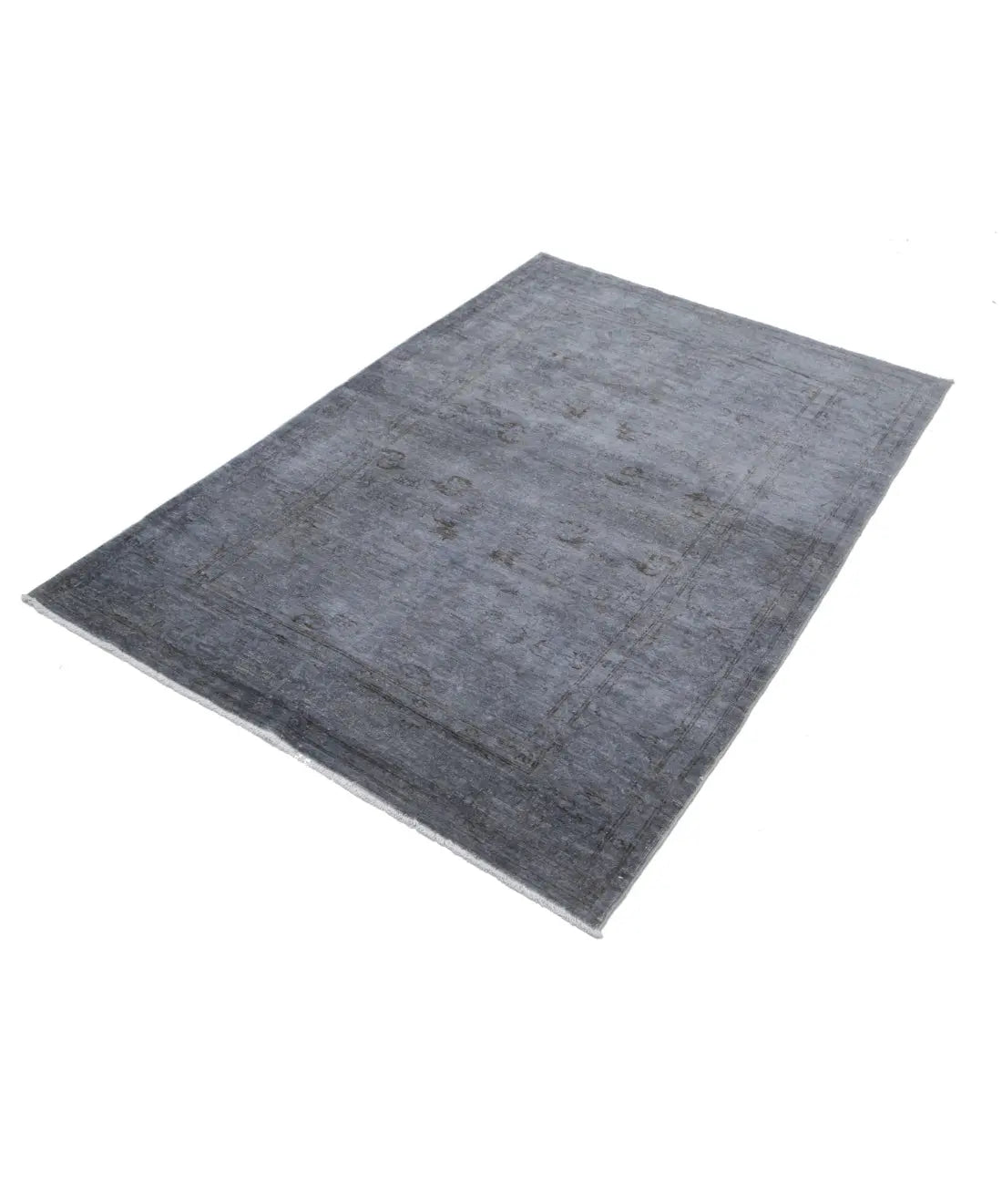 Tapis en laine surteint noué à la main - 3'11'' x 5'8''