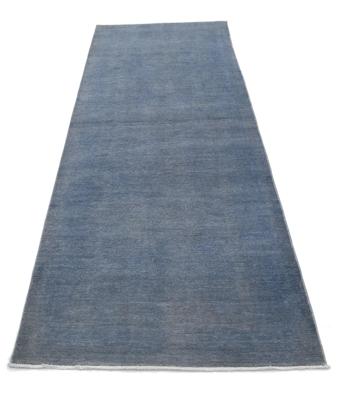 Hand Knotted Overdye Wool Rug - 3'1'' x 9'6''