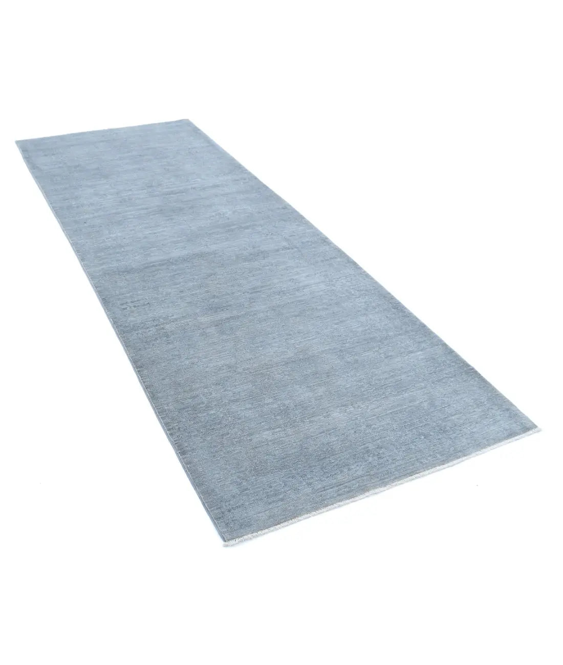 Hand Knotted Overdye Wool Rug - 3'5'' x 9'5''