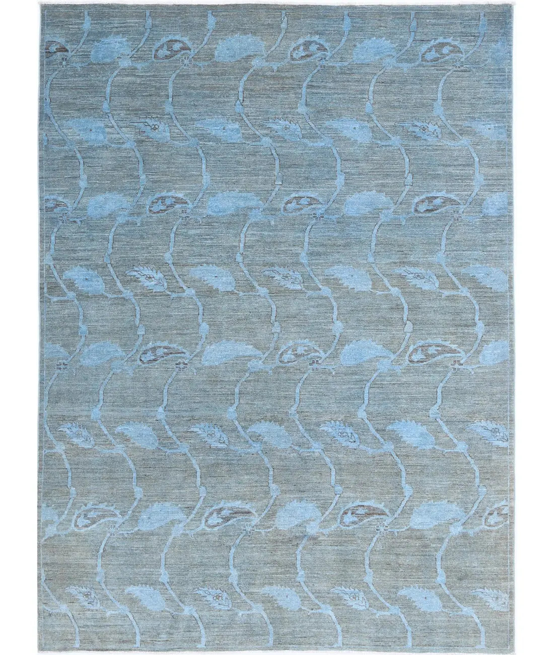 Hand Knotted Overdye Wool Rug - 5'11'' x 8'2''