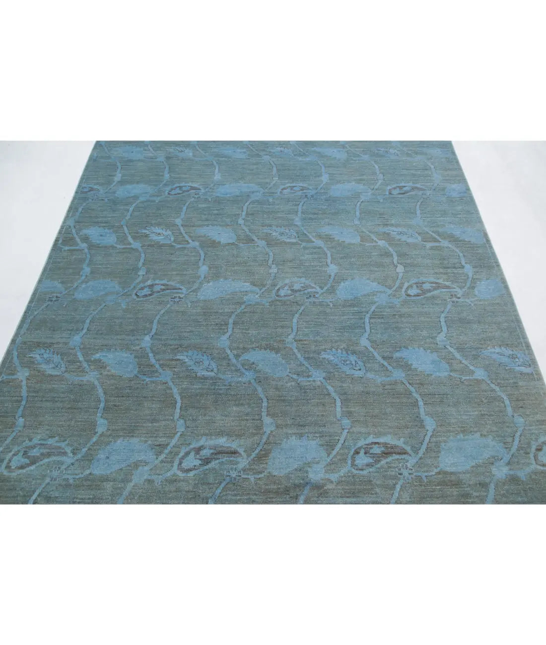 Hand Knotted Overdye Wool Rug - 5'11'' x 8'2''