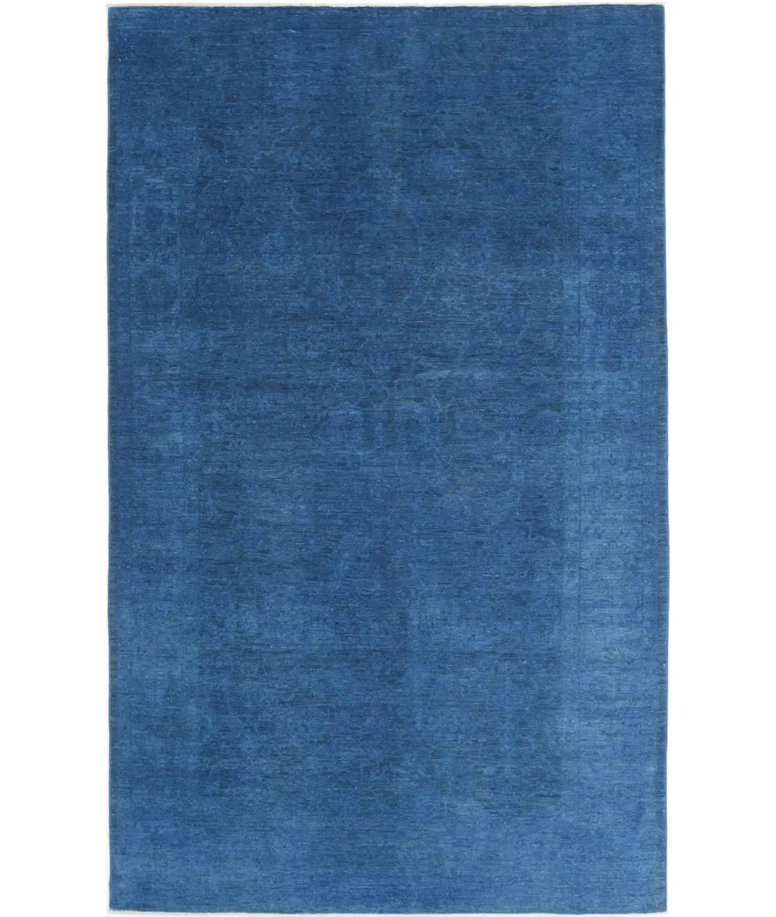 Hand Knotted Overdye Wool Rug - 5'11'' x 9'9''