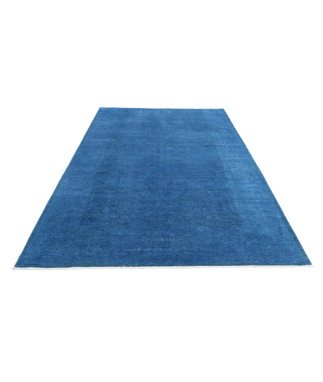 Hand Knotted Overdye Wool Rug - 5'11'' x 9'9''