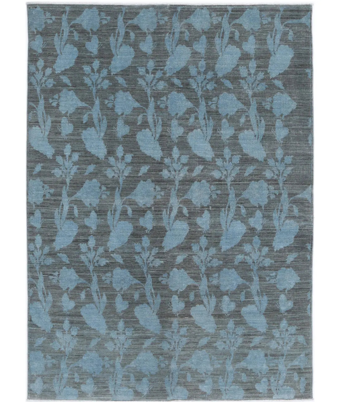 Hand Knotted Overdye Wool Rug - 5&#39;4&#39;&#39; x 7&#39;8&#39;&#39;