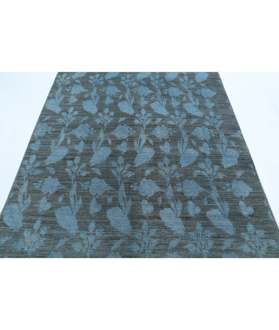 Hand Knotted Overdye Wool Rug - 5'4'' x 7'8''