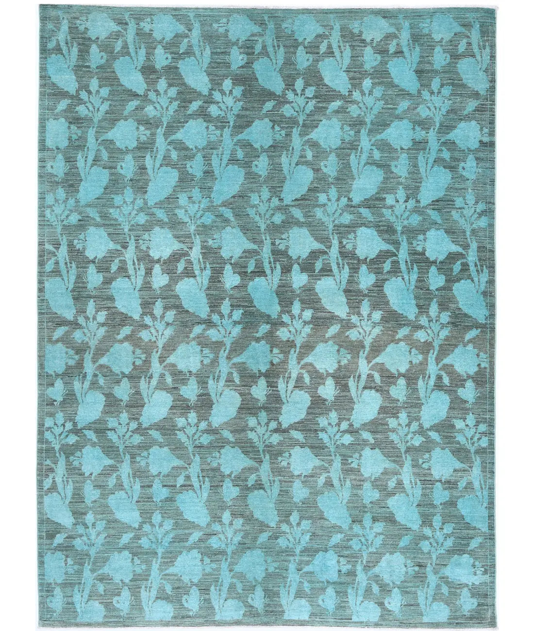 Hand Knotted Overdye Wool Rug - 6'1'' x 8'4''