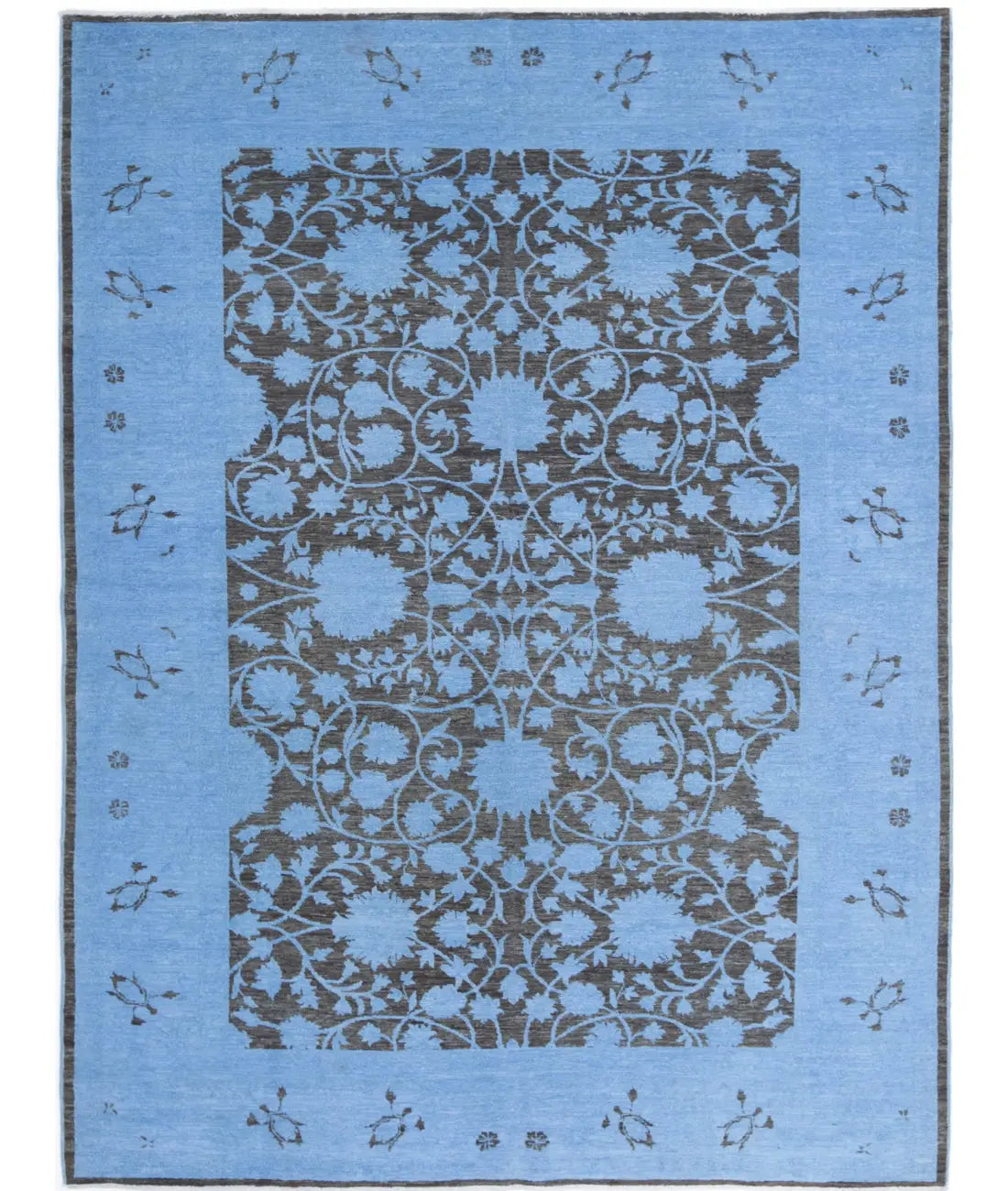 Hand Knotted Overdye Wool Rug - 6'2'' x 8'1''