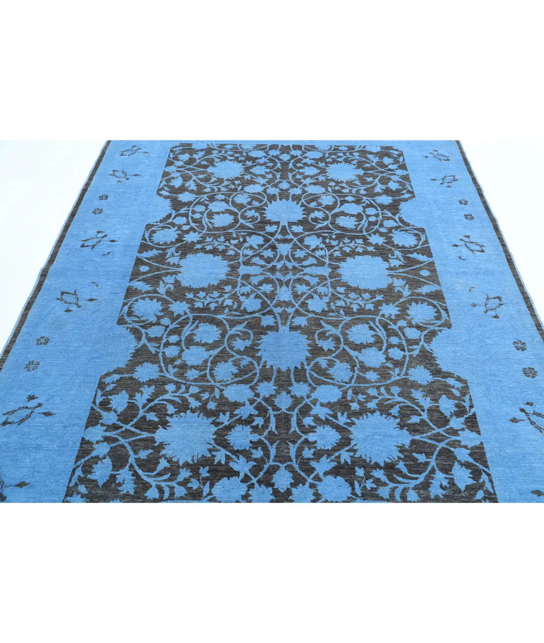 Hand Knotted Overdye Wool Rug - 6'2'' x 8'1''