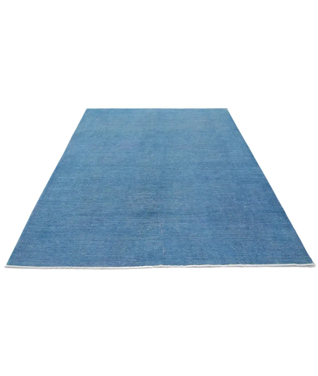 Hand Knotted Overdye Wool Rug - 6'2'' x 8'4''