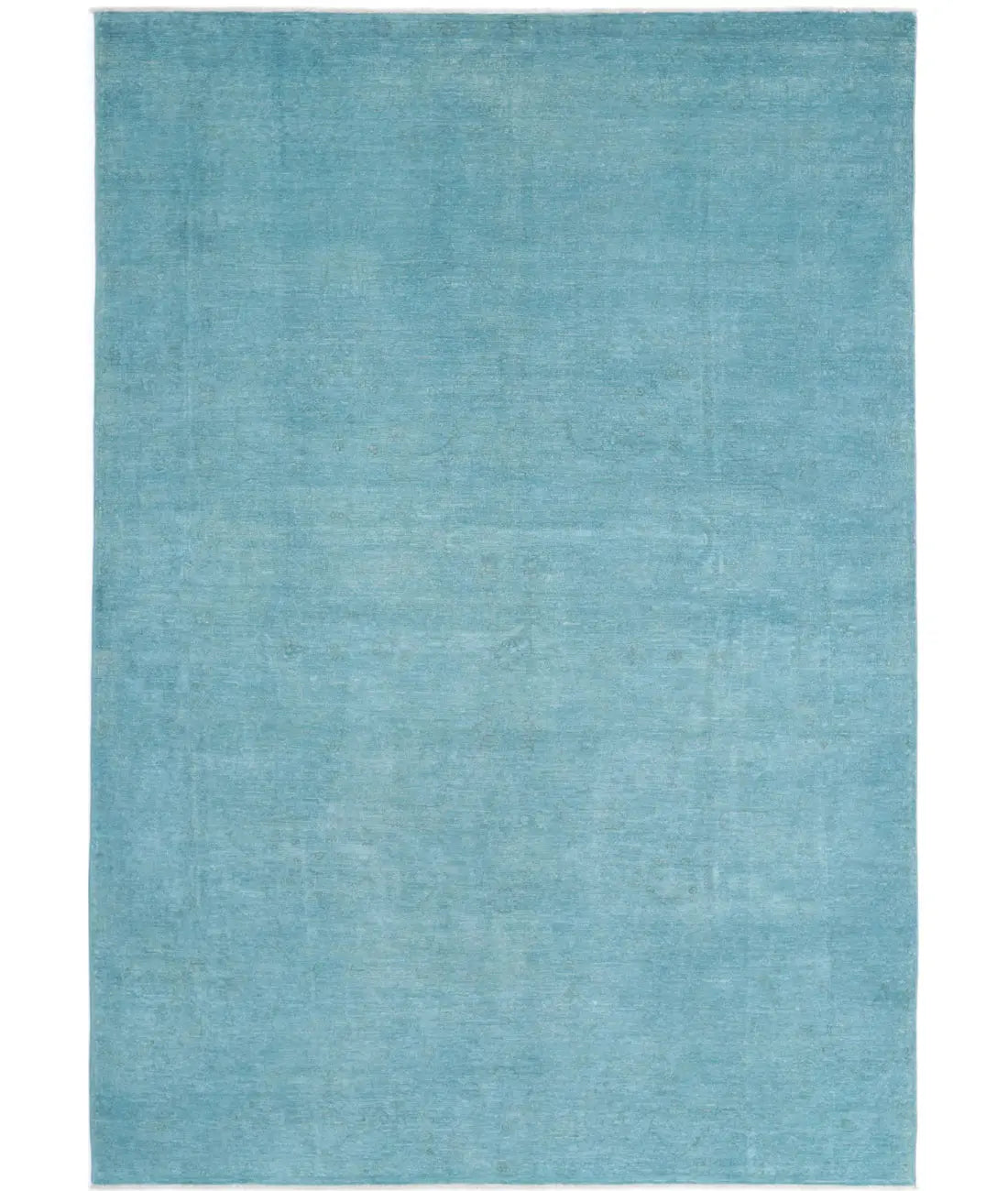 Hand Knotted Overdye Wool Rug - 6&#39;9&#39;&#39; x 9&#39;9&#39;&#39;