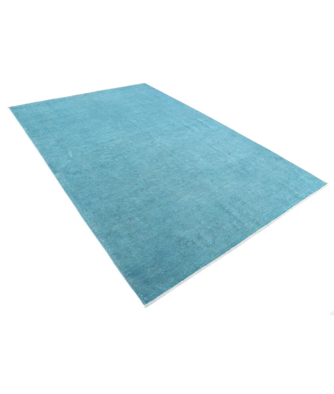 Hand Knotted Overdye Wool Rug - 6'9'' x 9'9''