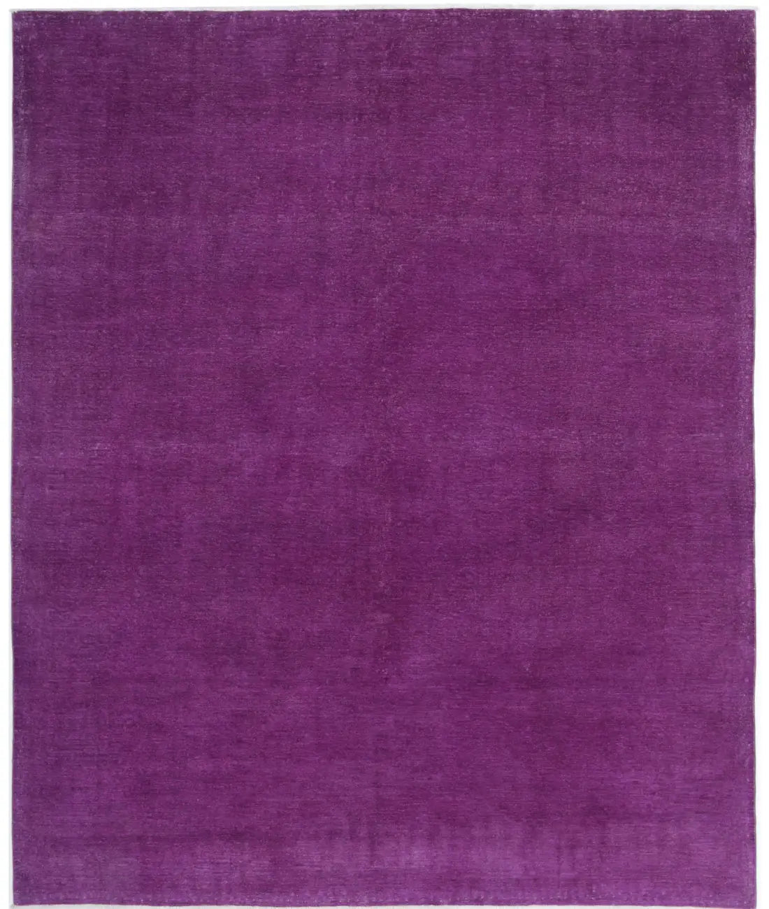 Hand Knotted Overdye Wool Rug - 7'11'' x 9'4''