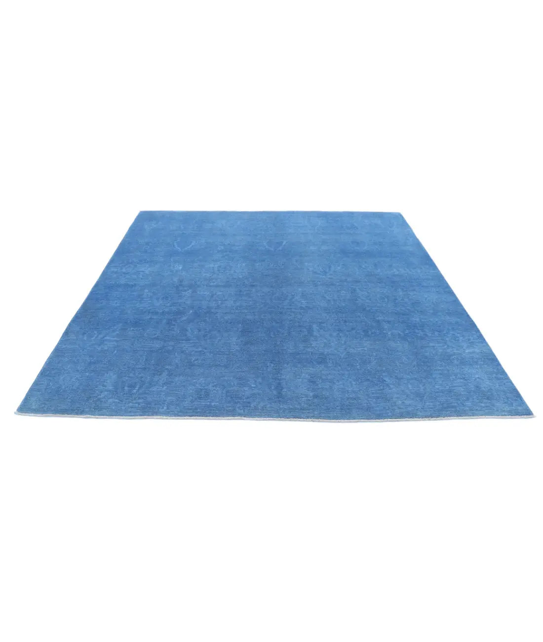 Hand Knotted Overdye Wool Rug - 7'8'' x 7'4'' - Arteverk Rugs Area rug