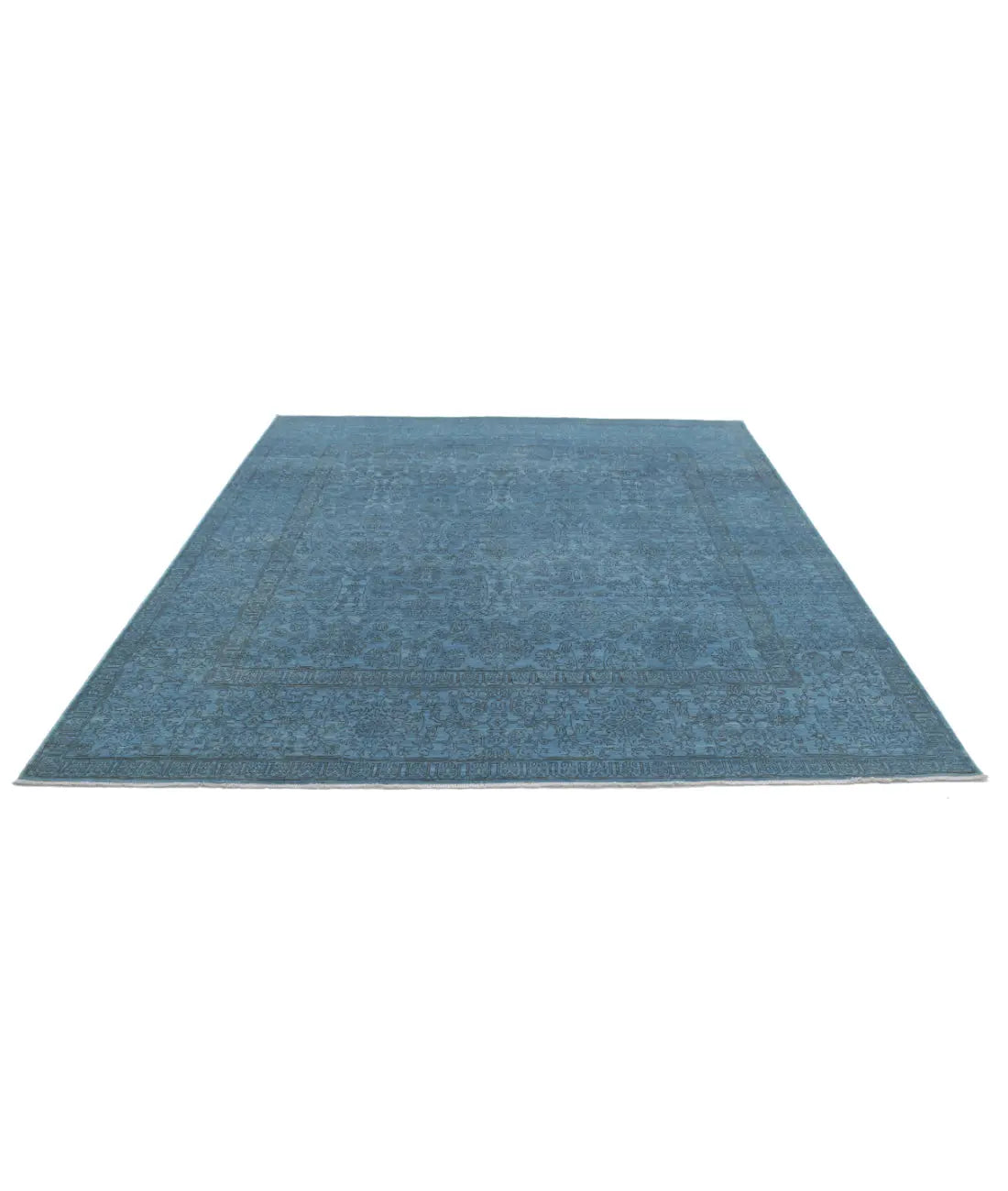 Hand Knotted Overdye Wool Rug - 7'9'' x 8'5''