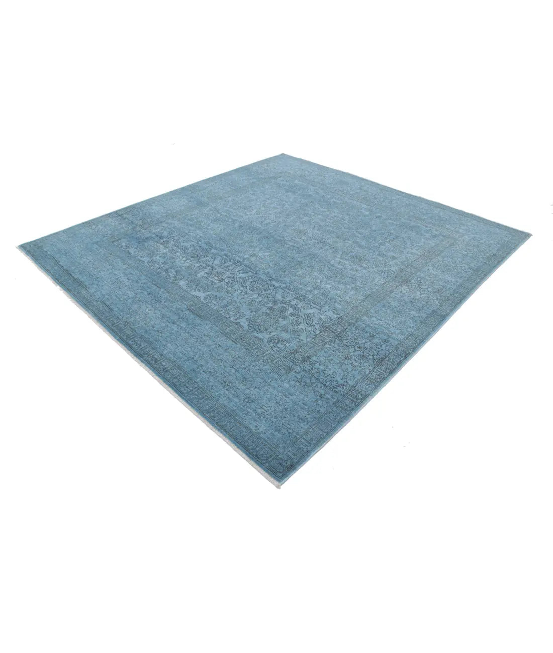 Hand Knotted Overdye Wool Rug - 7'9'' x 8'5''