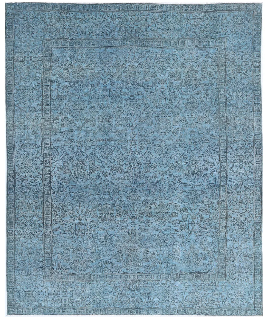 Hand Knotted Overdye Wool Rug - 8&#39;0&#39;&#39; x 9&#39;8&#39;&#39;