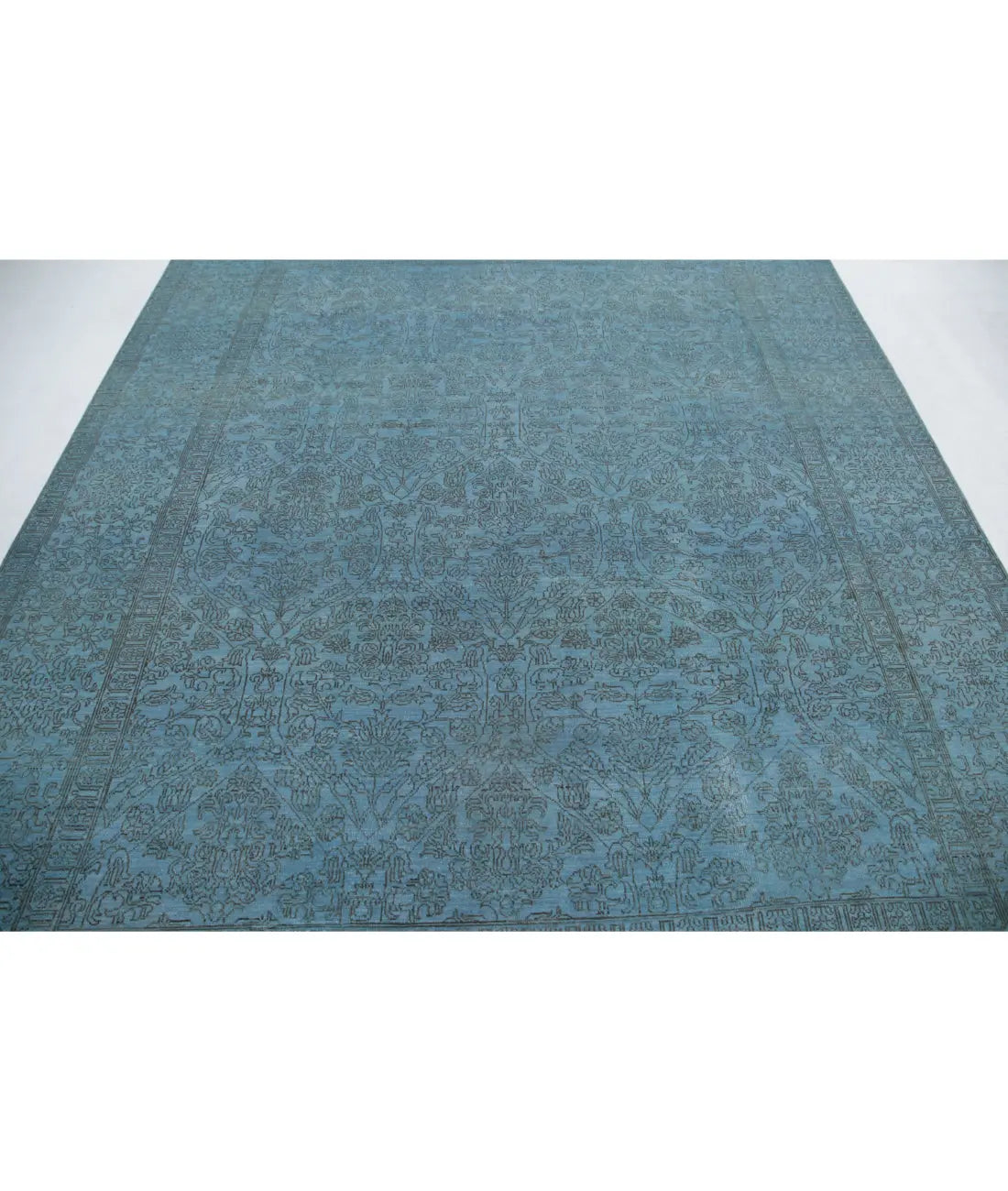 Hand Knotted Overdye Wool Rug - 8'0'' x 9'8''