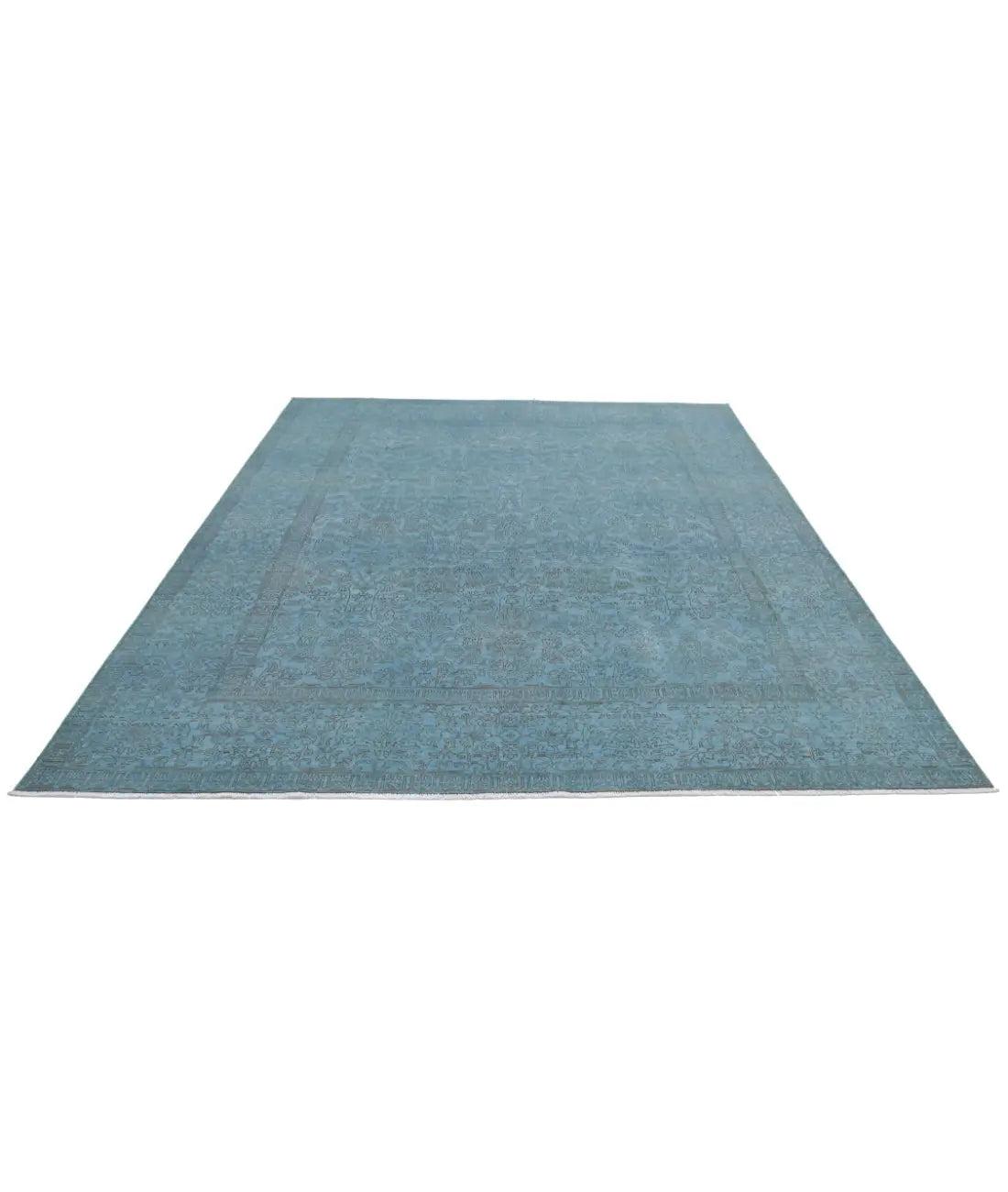 Hand Knotted Overdye Wool Rug - 8'0'' x 9'8''