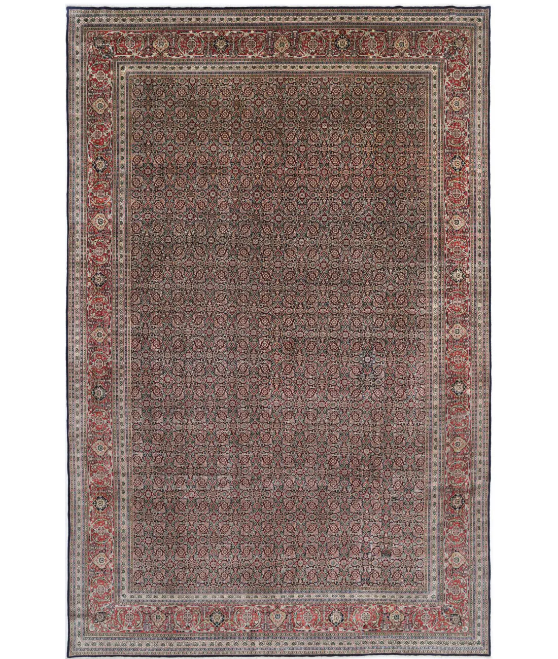 Hand Knotted Oriental Bijar Wool Rug - 11&#39;8&#39;&#39; x 18&#39;2&#39;&#39;