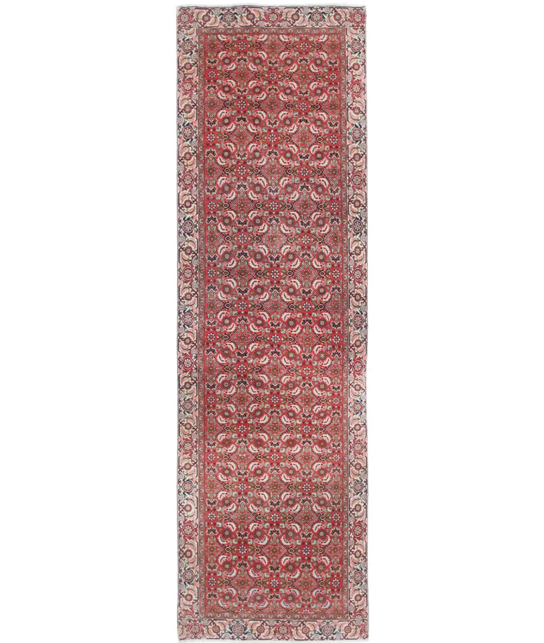 Hand Knotted Oriental Bijar Wool Rug - 2&#39;6&#39;&#39; x 9&#39;2&#39;&#39;