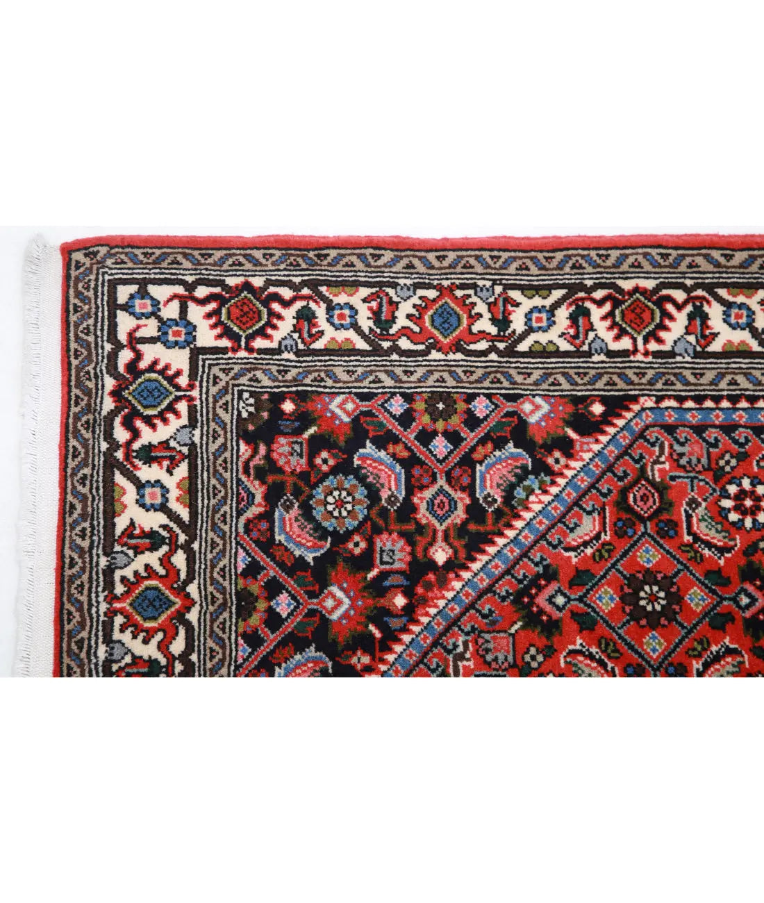 Hand Knotted Oriental Bijar Wool Rug - 2'6'' x 9'5''