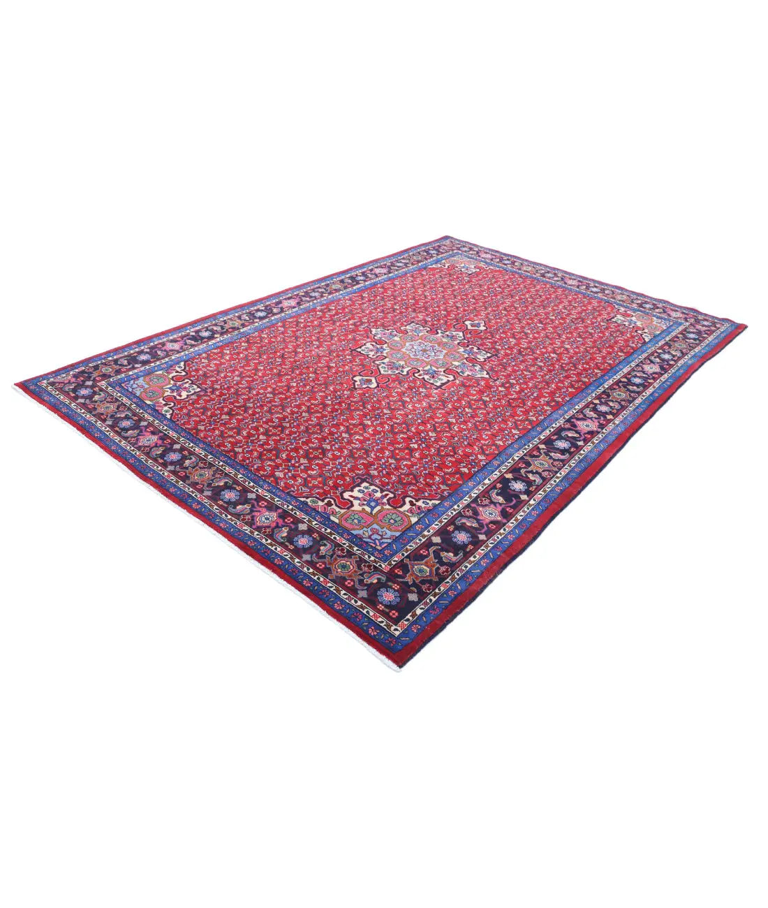 Hand Knotted Oriental Bijar Wool Rug - 6'5'' x 9'9''