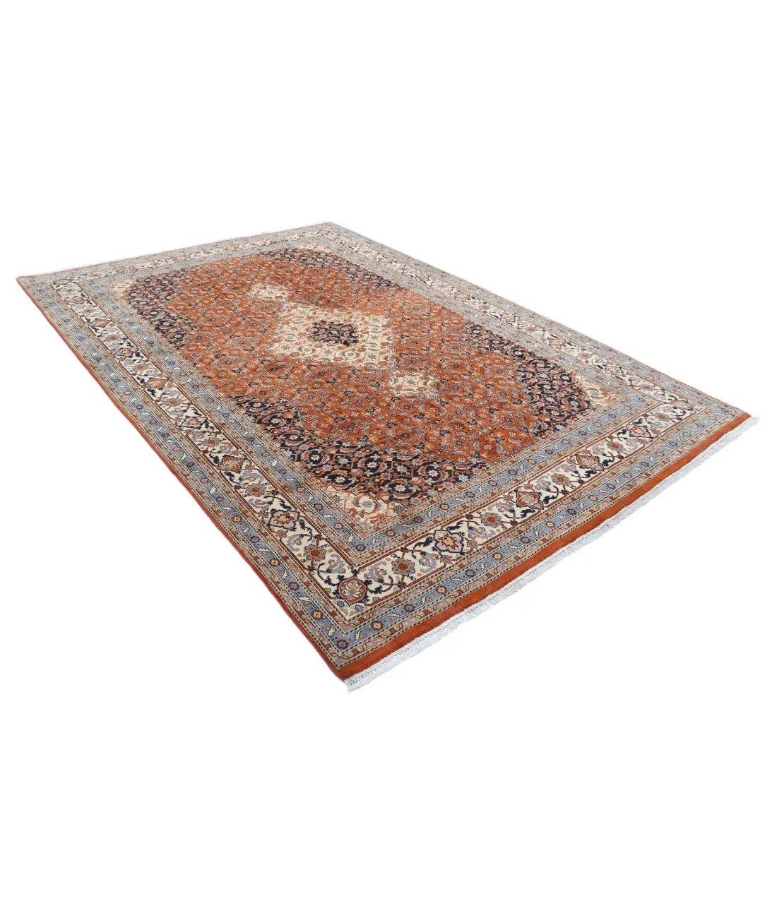 Hand Knotted Oriental Bijar Wool Rug - 7'6'' x 10'10''