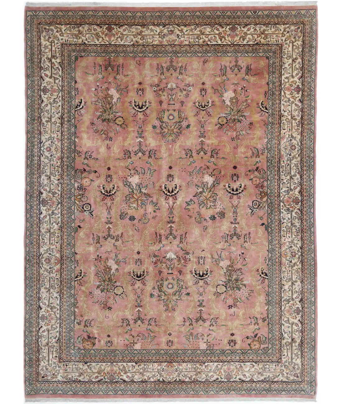 Hand Knotted Oriental Bijar Wool Rug - 8&#39;4&#39;&#39; x 11&#39;2&#39;&#39;