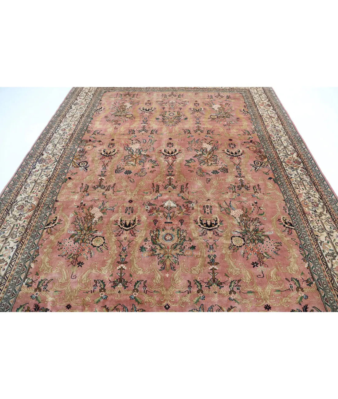 Hand Knotted Oriental Bijar Wool Rug - 8'4'' x 11'2''