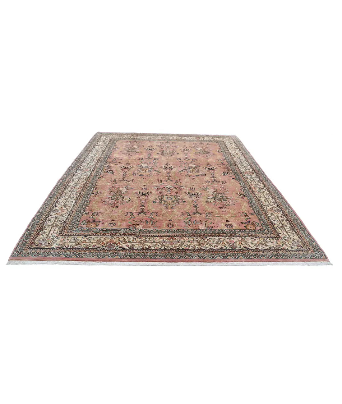 Hand Knotted Oriental Bijar Wool Rug - 8'4'' x 11'2''