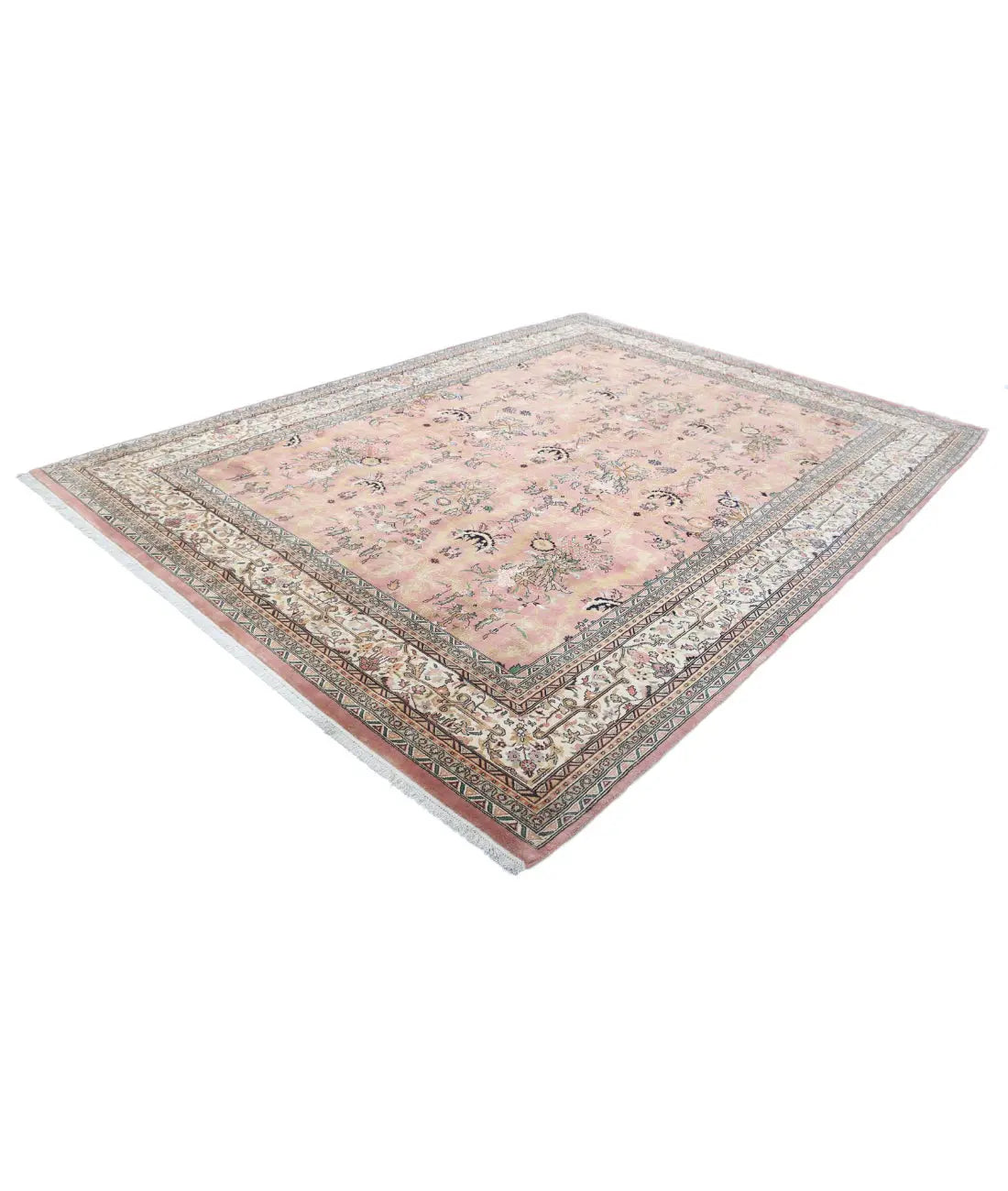 Hand Knotted Oriental Bijar Wool Rug - 8'4'' x 11'2''