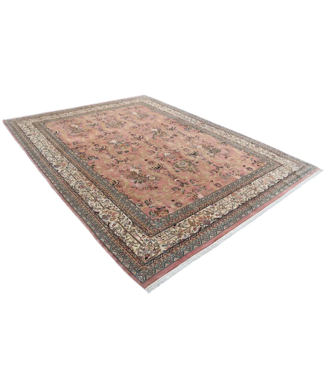 Hand Knotted Oriental Bijar Wool Rug - 8'4'' x 11'2''