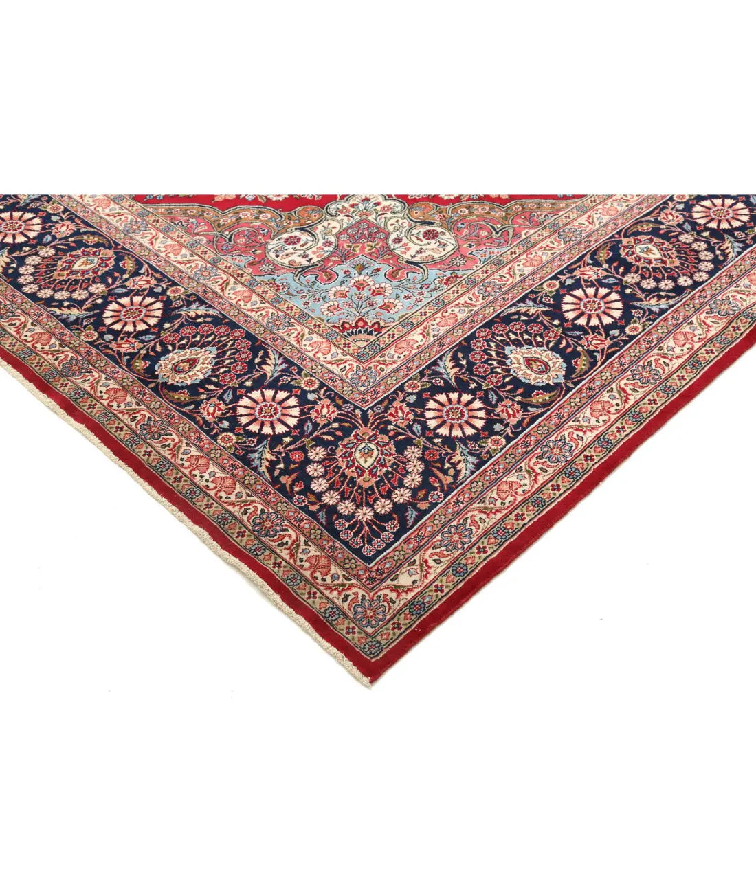 Hand Knotted Persian Kerman Fine Wool Rug - 10'11'' x 16'6'' - Arteverk Rugs Area rug