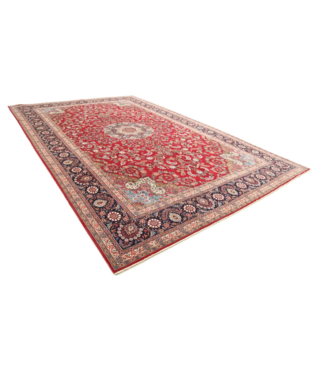 Hand Knotted Persian Kerman Fine Wool Rug - 10'11'' x 16'6'' - Arteverk Rugs Area rug