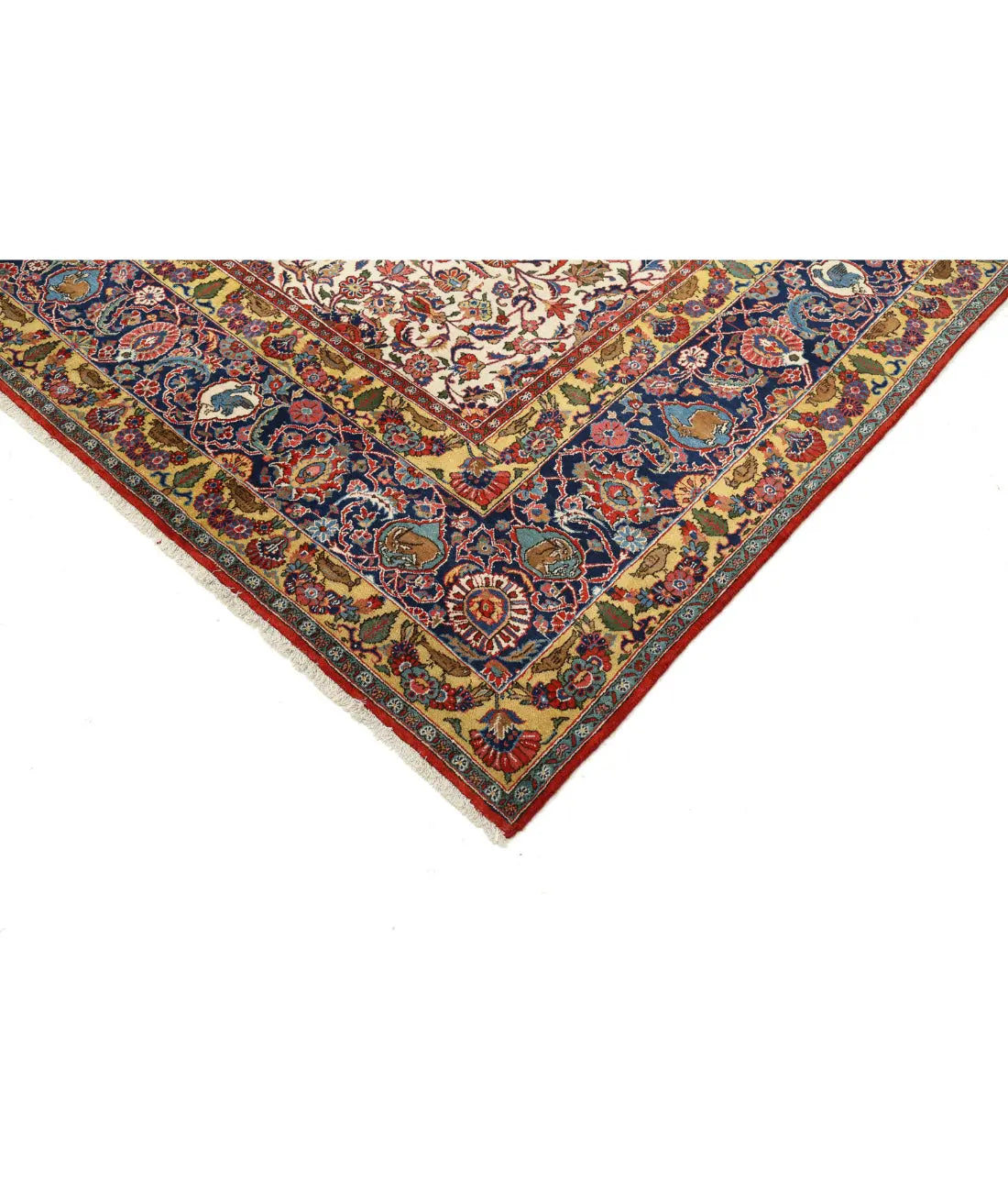 Hand Knotted Persian Tabriz Wool Rug - 10'8'' x 14'10'' - Arteverk Rugs Area rug