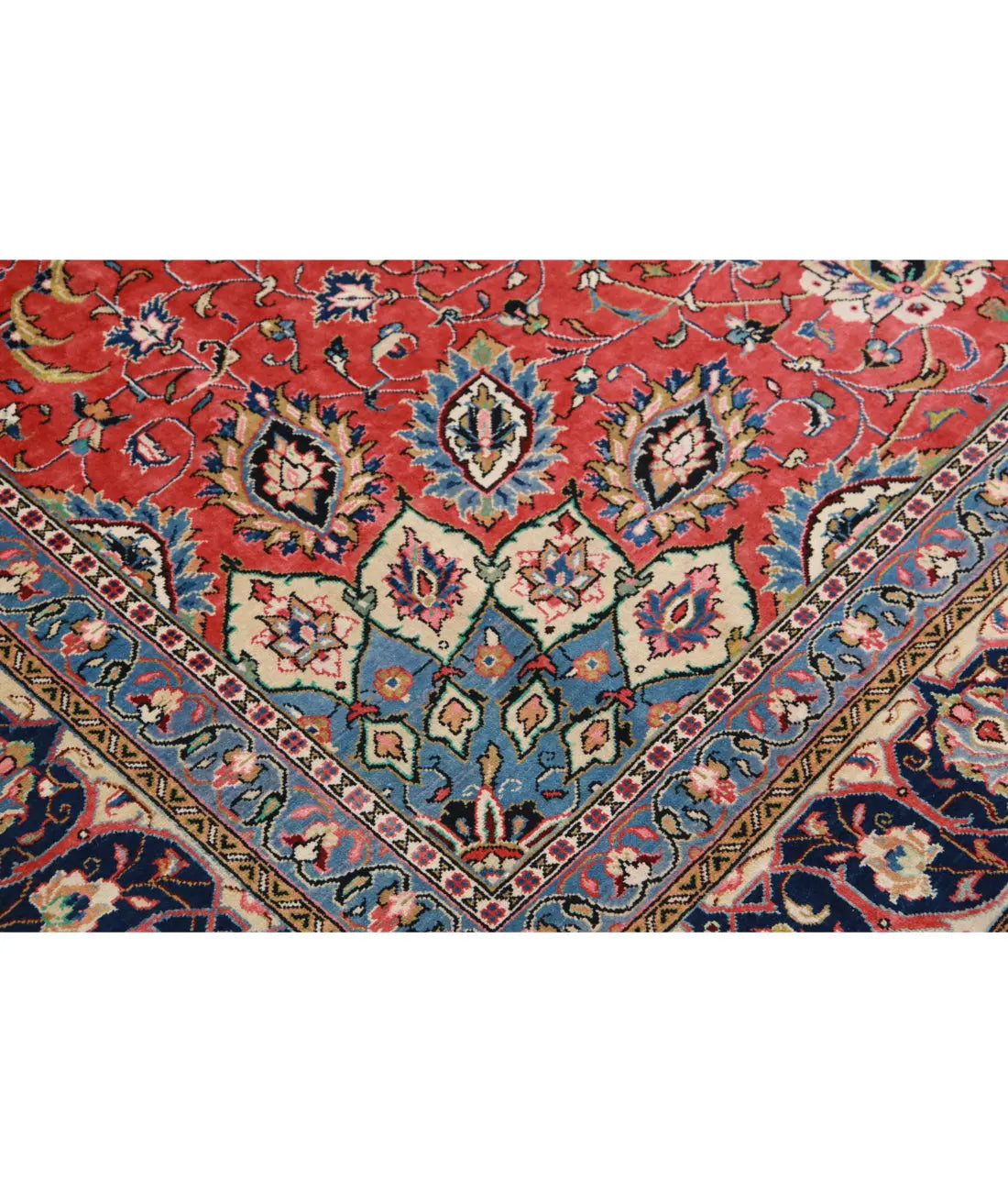 Hand Knotted Oriental Tabriz Wool Rug - 8'11'' x 12'4''