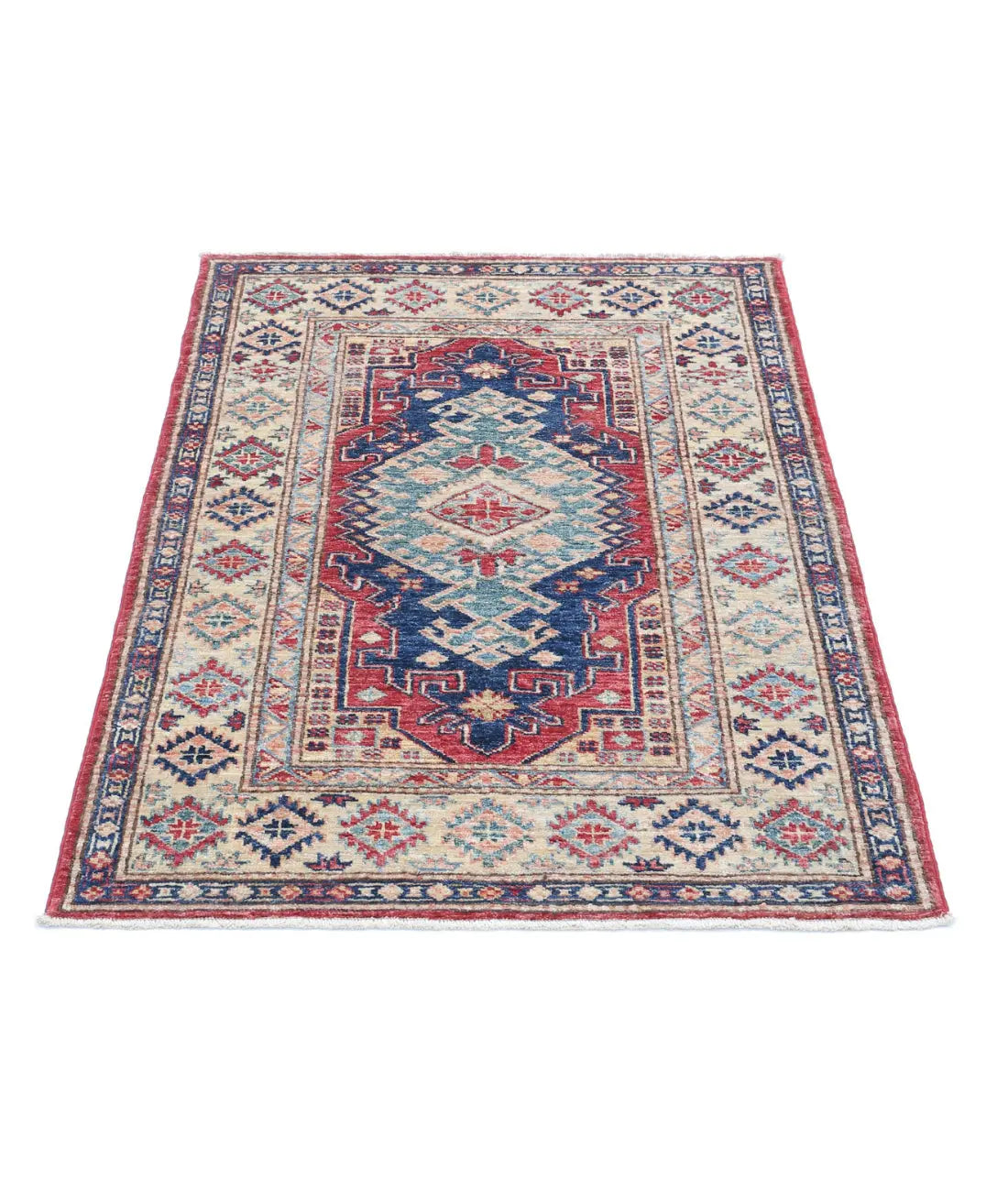 Hand Knotted Royal Kazak Wool Rug - 2'10'' x 4'1'' - Arteverk Rugs Area rug