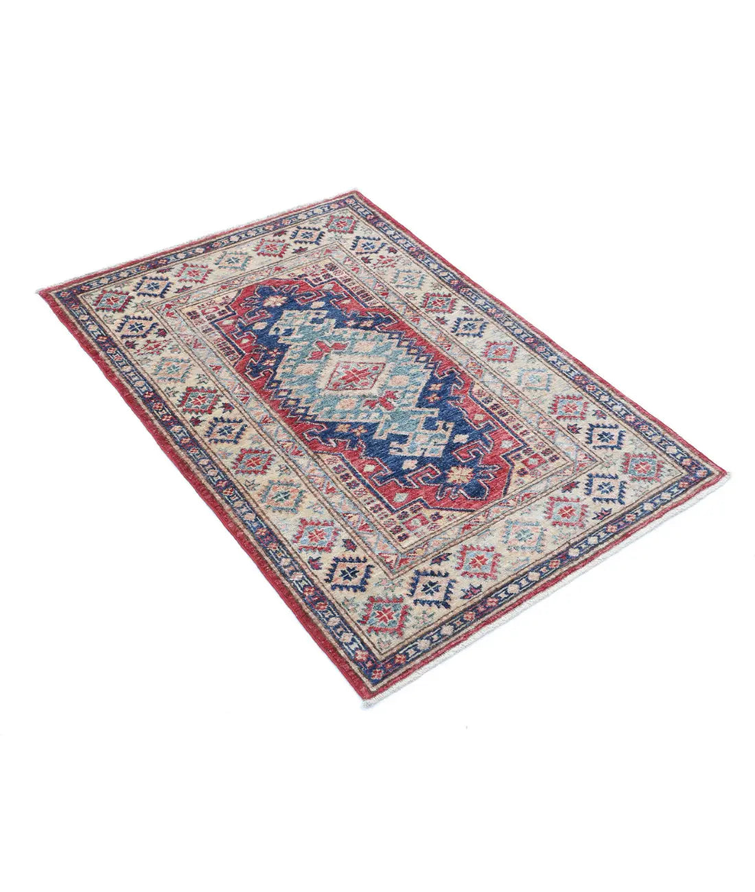 Hand Knotted Royal Kazak Wool Rug - 2'10'' x 4'1'' - Arteverk Rugs Area rug