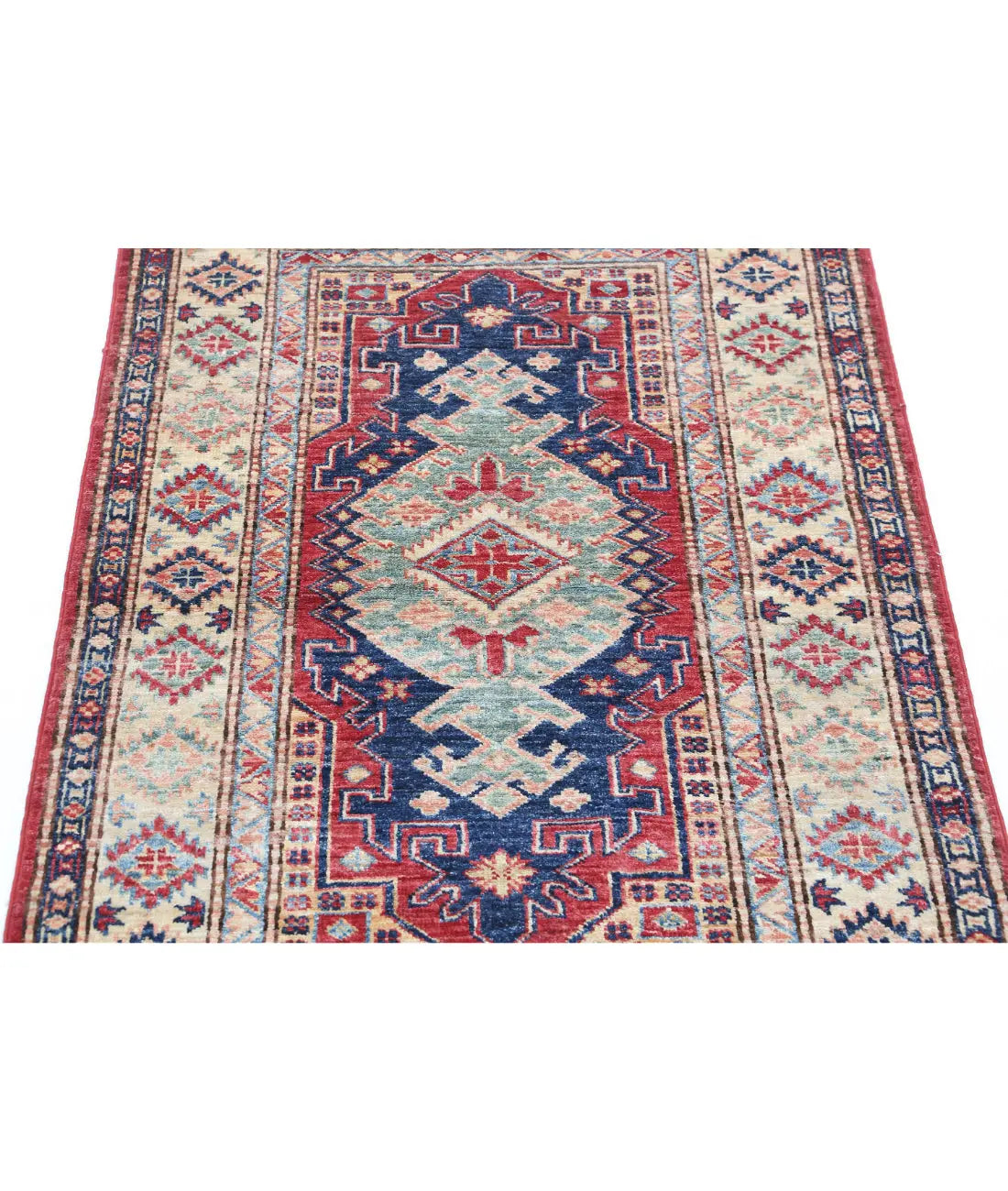 Hand Knotted Royal Kazak Wool Rug - 2'10'' x 4'2'' - Arteverk Rugs Area rug