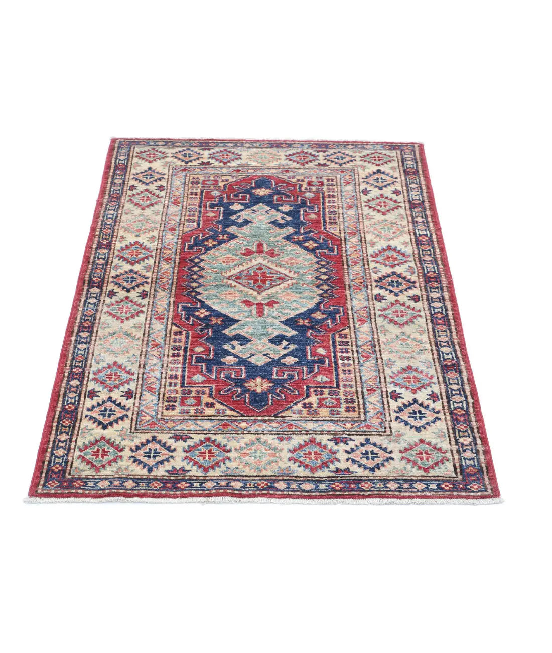 Hand Knotted Royal Kazak Wool Rug - 2'10'' x 4'2'' - Arteverk Rugs Area rug